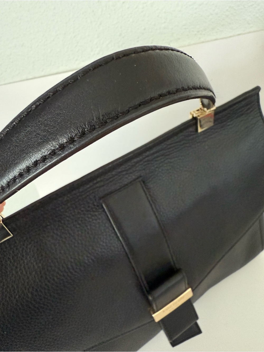 Kate Spade Black Leather Top-Handle Satchel - Picture 10 of 16